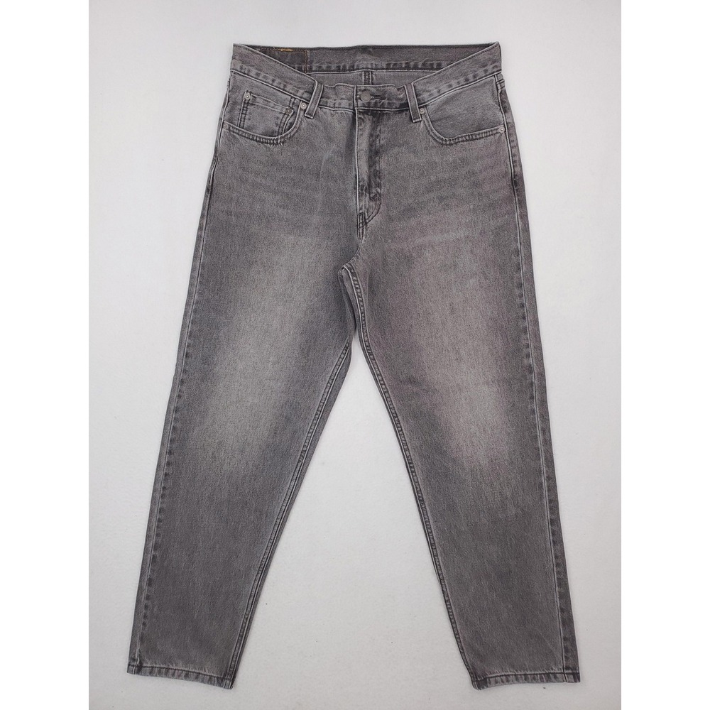 Levis 550 92 Jeans Mens 33x32 Gray Relaxed Tapered Charcoal Wash Denim Pants